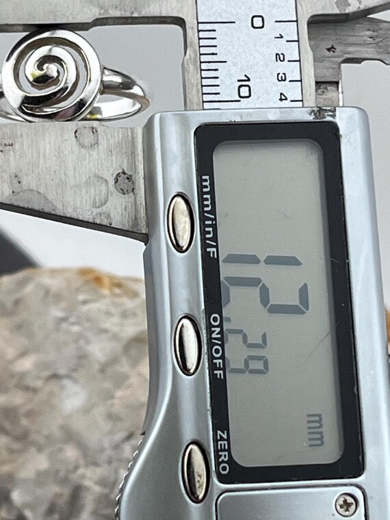 solid silver spiral front ring size uk P USA 7.5 - image 5