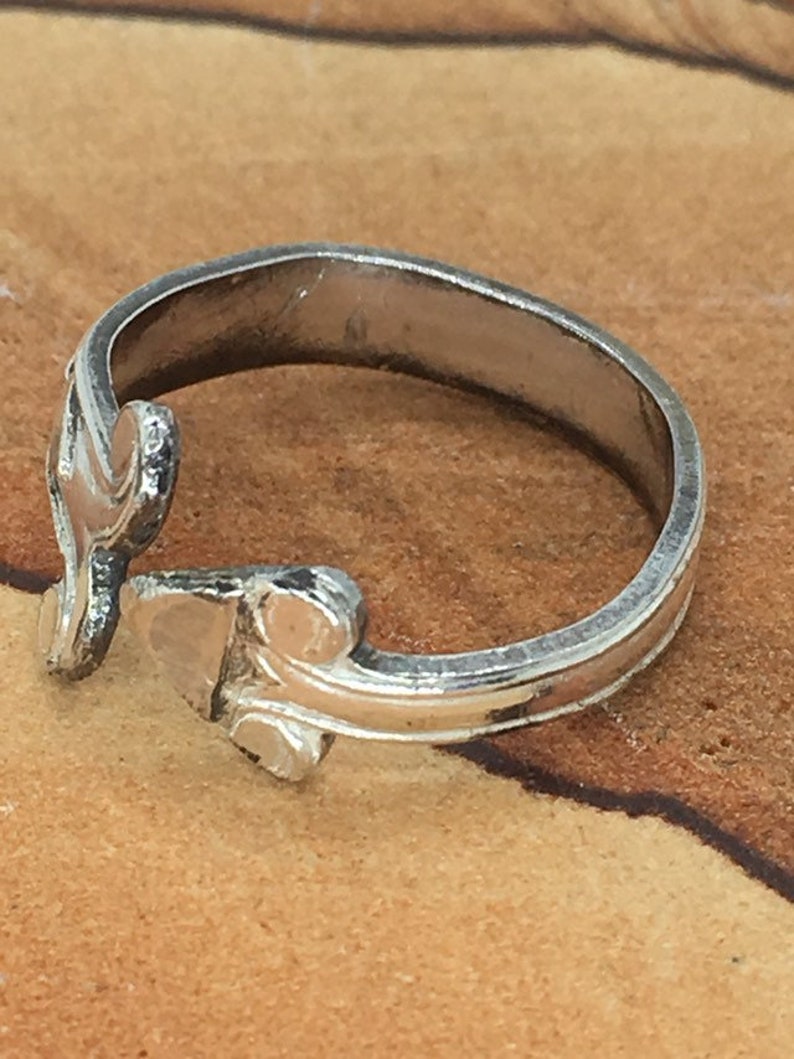 Vintage sterling silver spoon ring