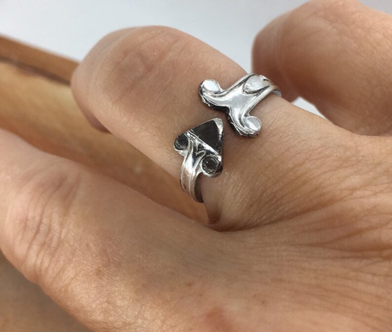 Vintage sterling silver spoon ring