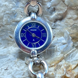 1999 sterling silver accurist watch 15-16cm wrist
