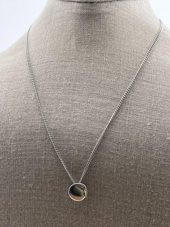 solid silver captive pendant necklace 45cm BOH - image 8