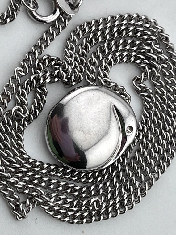 solid silver captive pendant necklace 45cm BOH - image 2