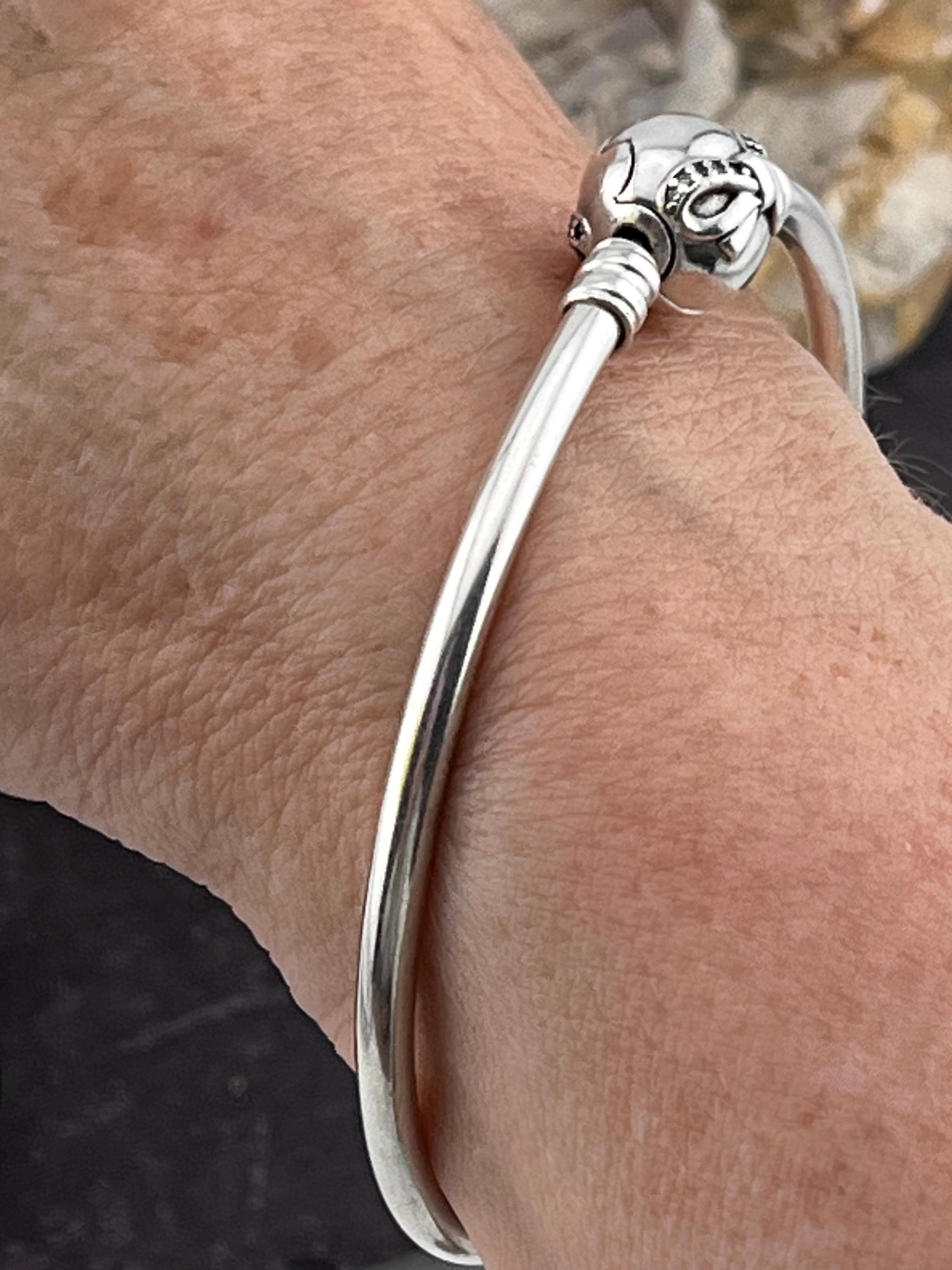 Pandora Small Wrist Bow Bangle Sterling Silver Vintage - Etsy