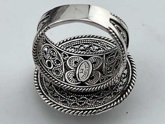 DGS Turkey wire work statement silver ring size u… - image 4