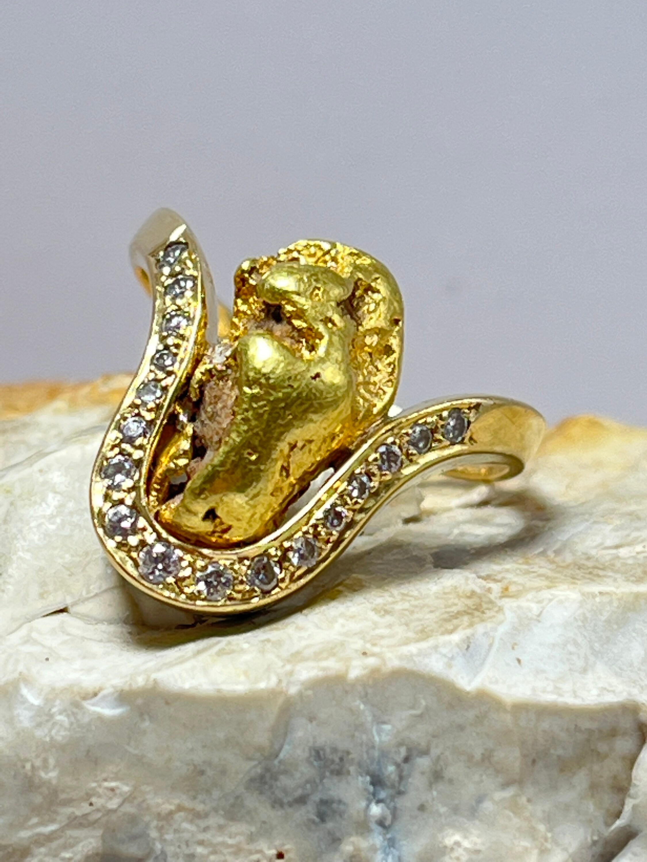 Nugget ring shop with diamonds