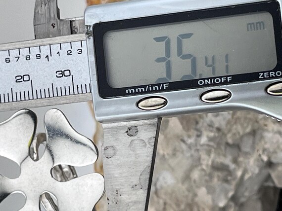 vintage hand made solid silver large statement ri… - image 5