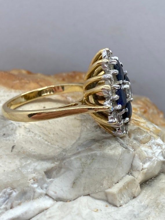 Mid-late 20th century vintage 18ct gold diamond a… - image 3