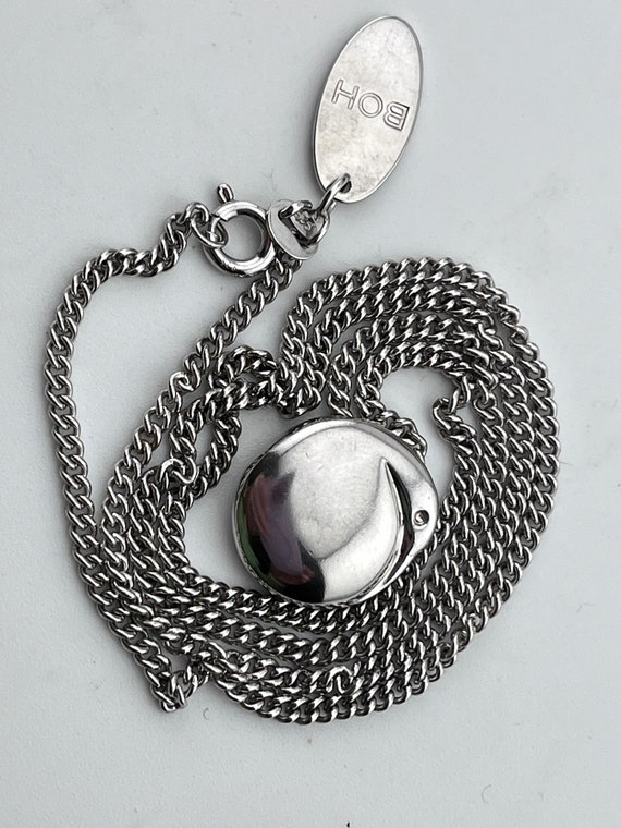 solid silver captive pendant necklace 45cm BOH - image 1