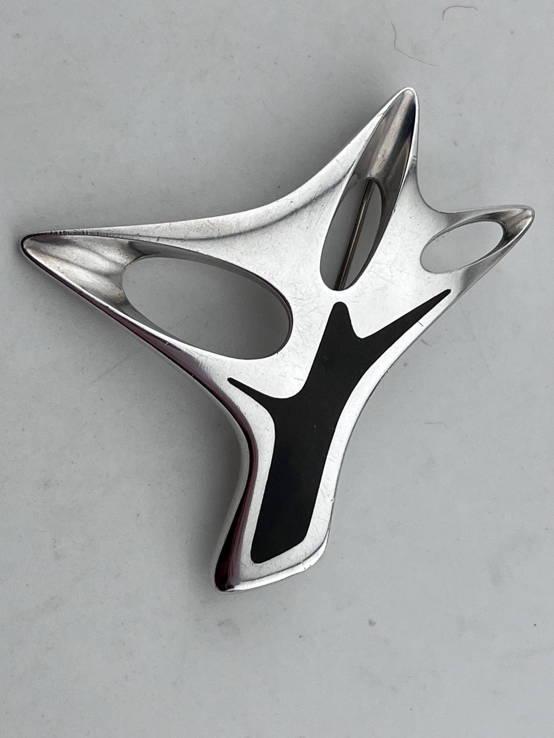 GEORG Jensen Henning Koppel Brooch Number 323 Abstract With Inlay