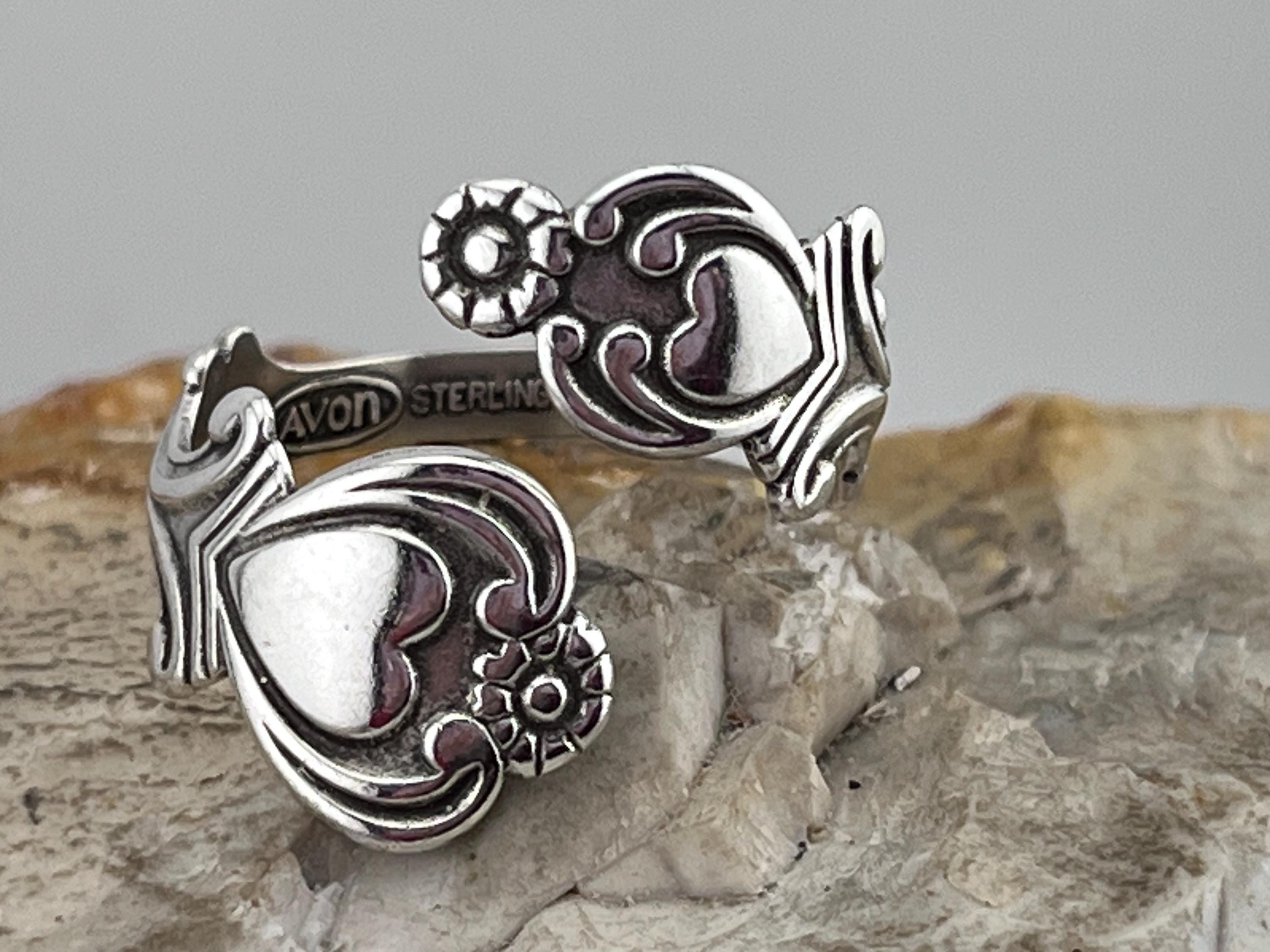 Vintage Avon Silver Ring Size Variable from UK R USA 8.5