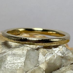 1991 18ct gold band ring stacker spacer size uk L USA 5.75