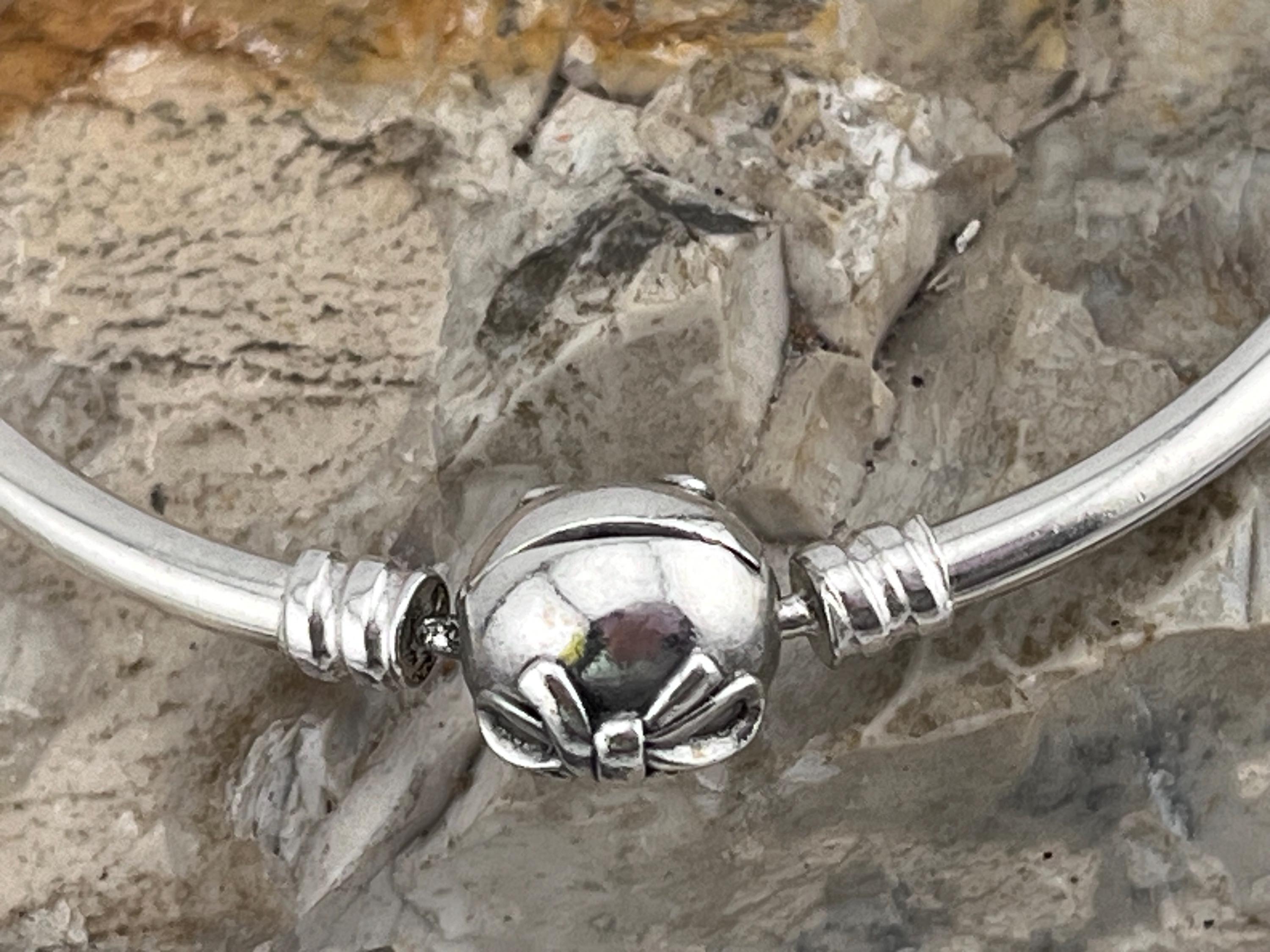 c*c様 Davan Narrow FAorge Baungle Pandora Small Wrist Bow Bangle Sterling Silver Vintage - Etsy