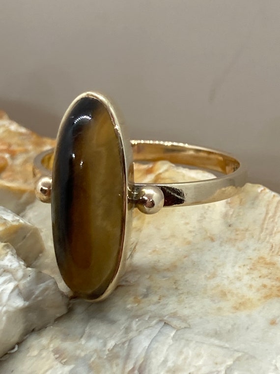 9ct gold tigers eye best sale ring