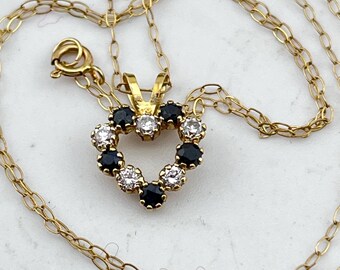 Collana Donna Oro Giallo 9K (375) Con Zirconia Cubica - Pendente Iniziali, Gioiello Elegante In Confezione Regalo