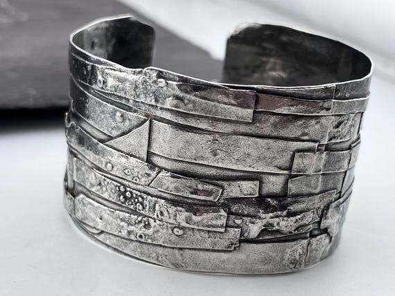 Bryan Steagall signed heavy solid silver hand mad… - image 8