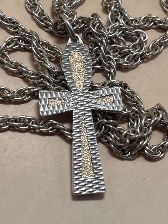 Tuscany Silver Collana Con Ciondolo Croce Celtica In Argento 925 Riciclato - Catena Curb 46 Cm
