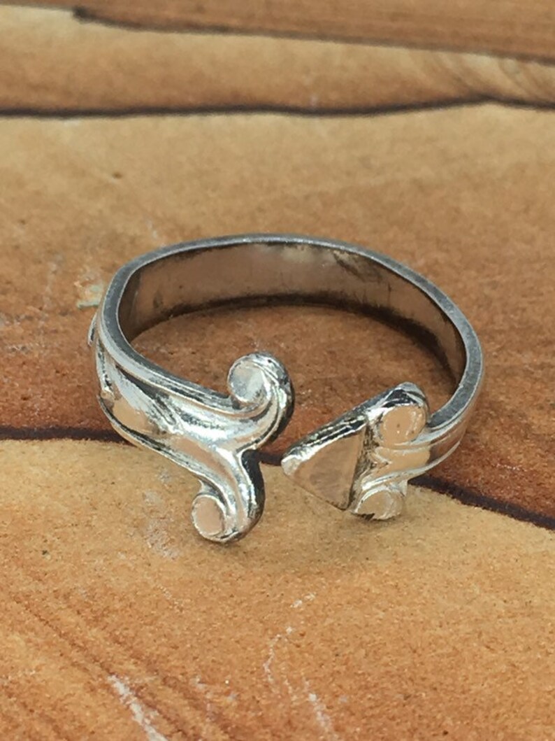 Vintage sterling silver spoon ring