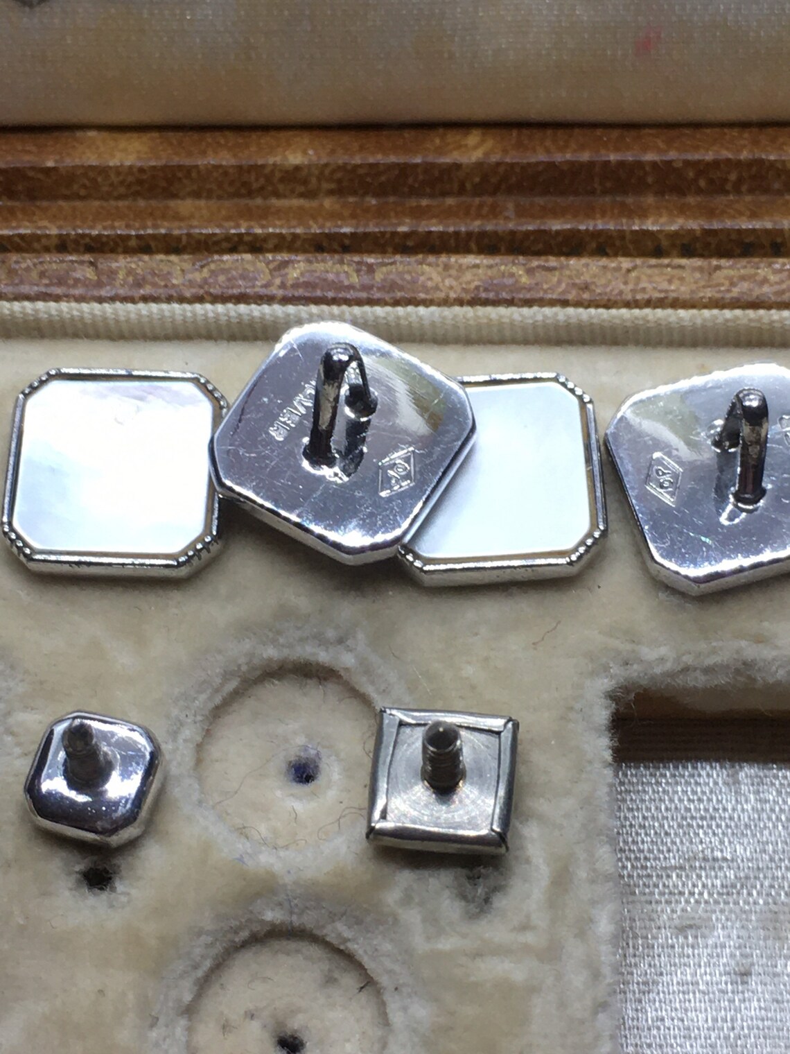 1930s Vintage Boxed Shirt Buttons and Cufflinks Silver and - Etsy