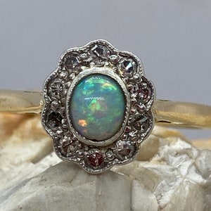 Vintage opal deals rings etsy