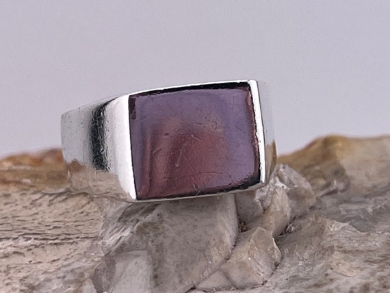 Vintage Silver Signet Ring Size Uk M1/2 USA 6.5 - Etsy