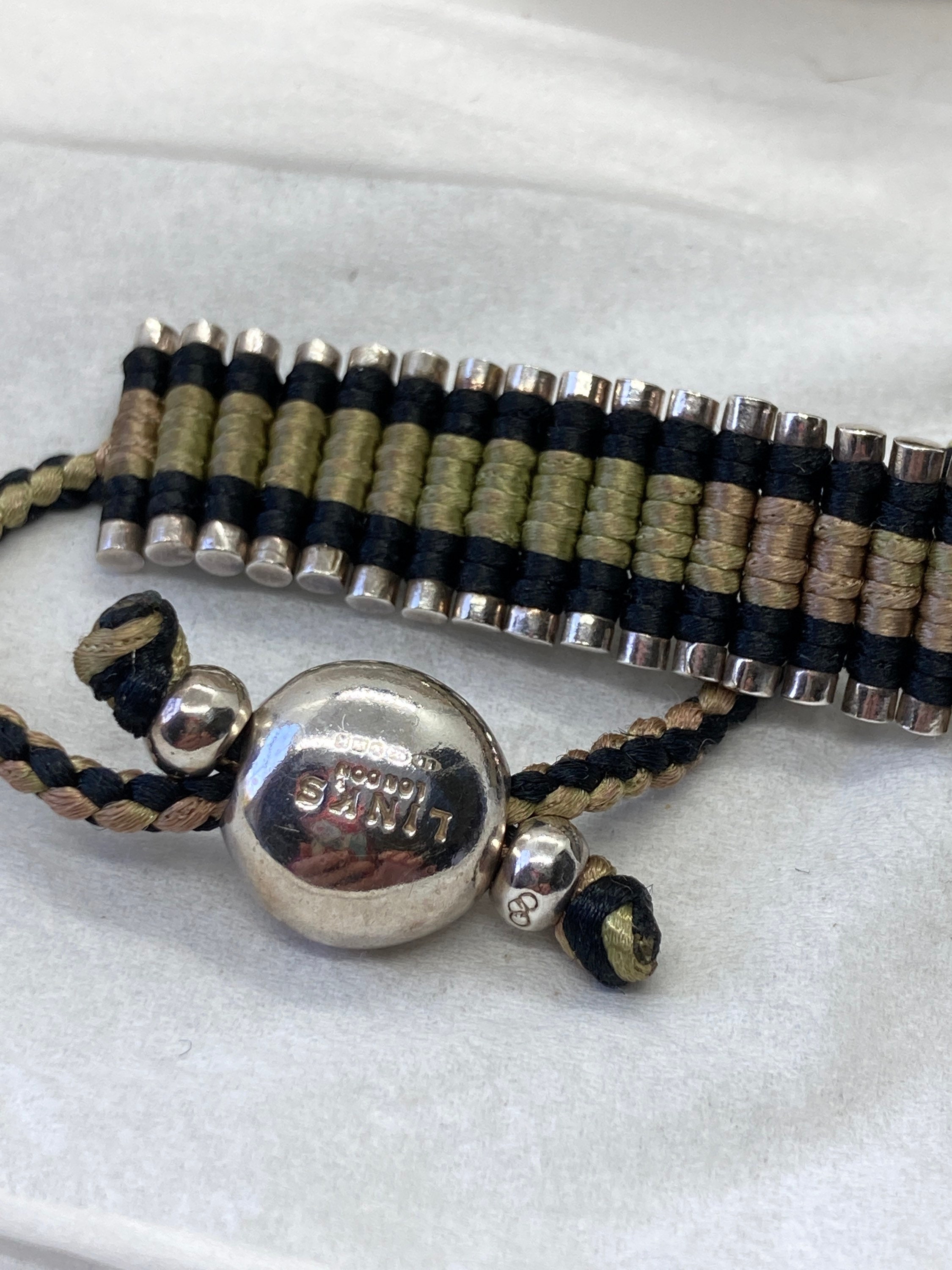 Links of London Friendship Bracelet Black and Green bronze Etsy