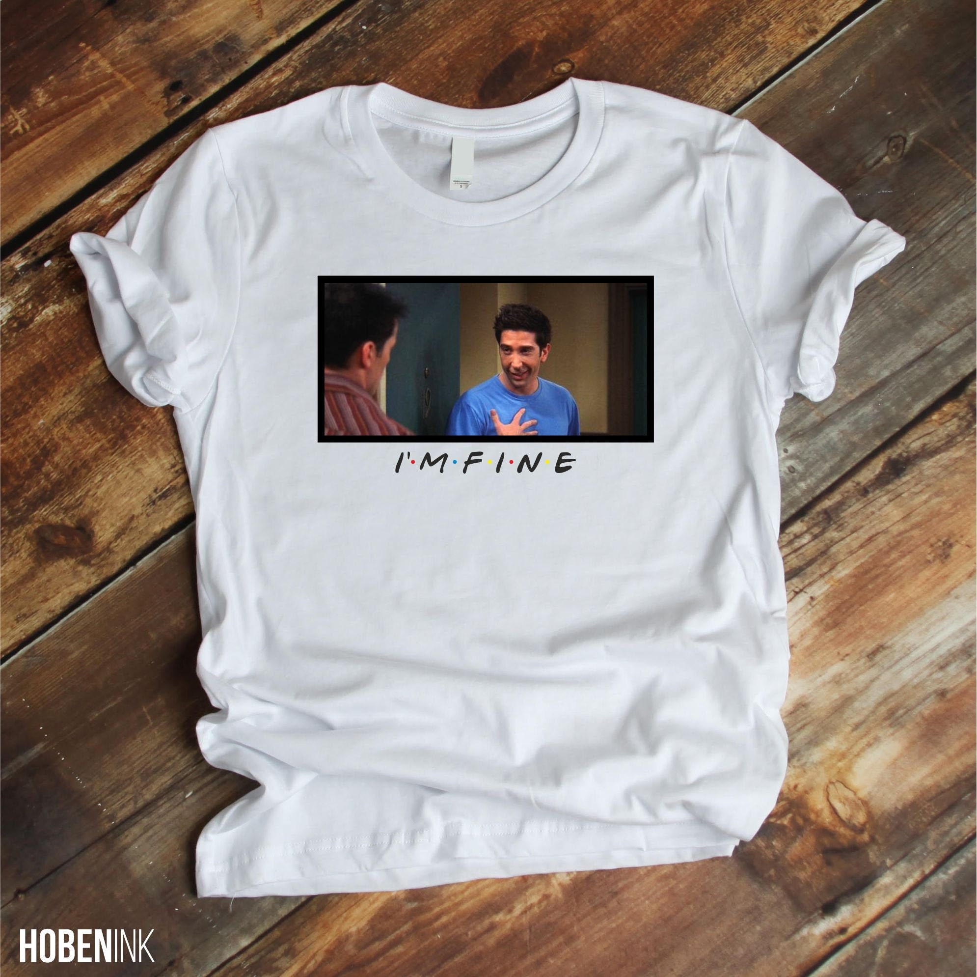 29 Friends, Geller shirt, Tv Friends, Serie Tv Friends Geller Ross Serie T-shirt I\'m Ross Geller, Tv Ross Series, T- Etsy - Fine, Friends, T-shirt