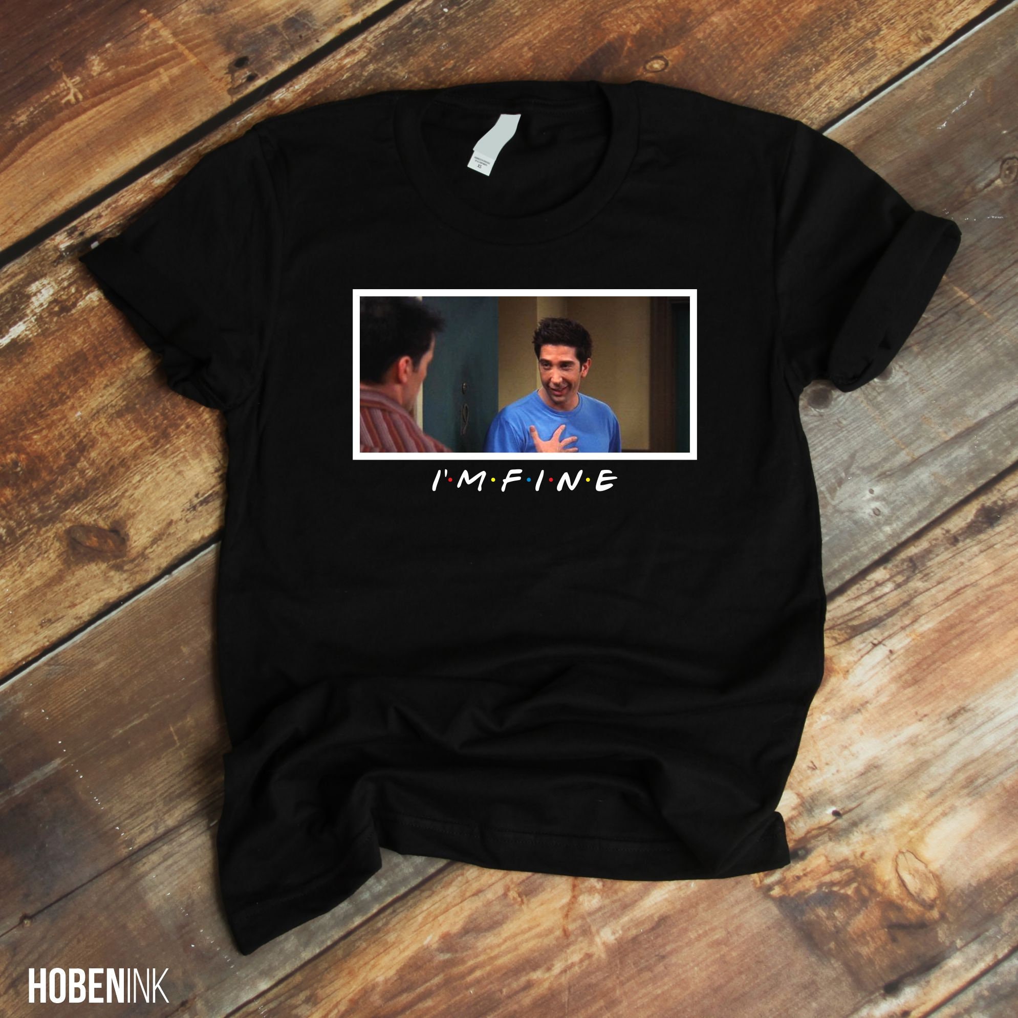 29 Friends, Friends T-shirt, T-shirt Friends, Ross Geller, Ross Geller T- shirt, Ross Geller I'm Fine, Tv Series, Serie Tv Friends, Serie Tv - Etsy