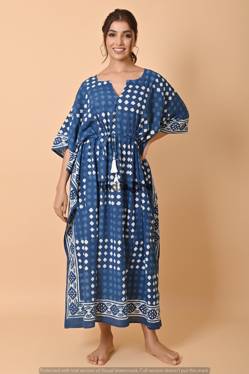 Beach Kaftan Cover-Up - Blue Dream