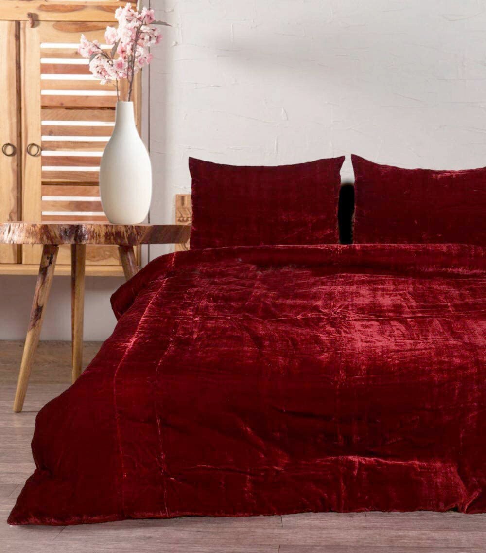 Velvet Duvet Cover, Comforter Cover Full, UO Bedding Set, Duvet Cover