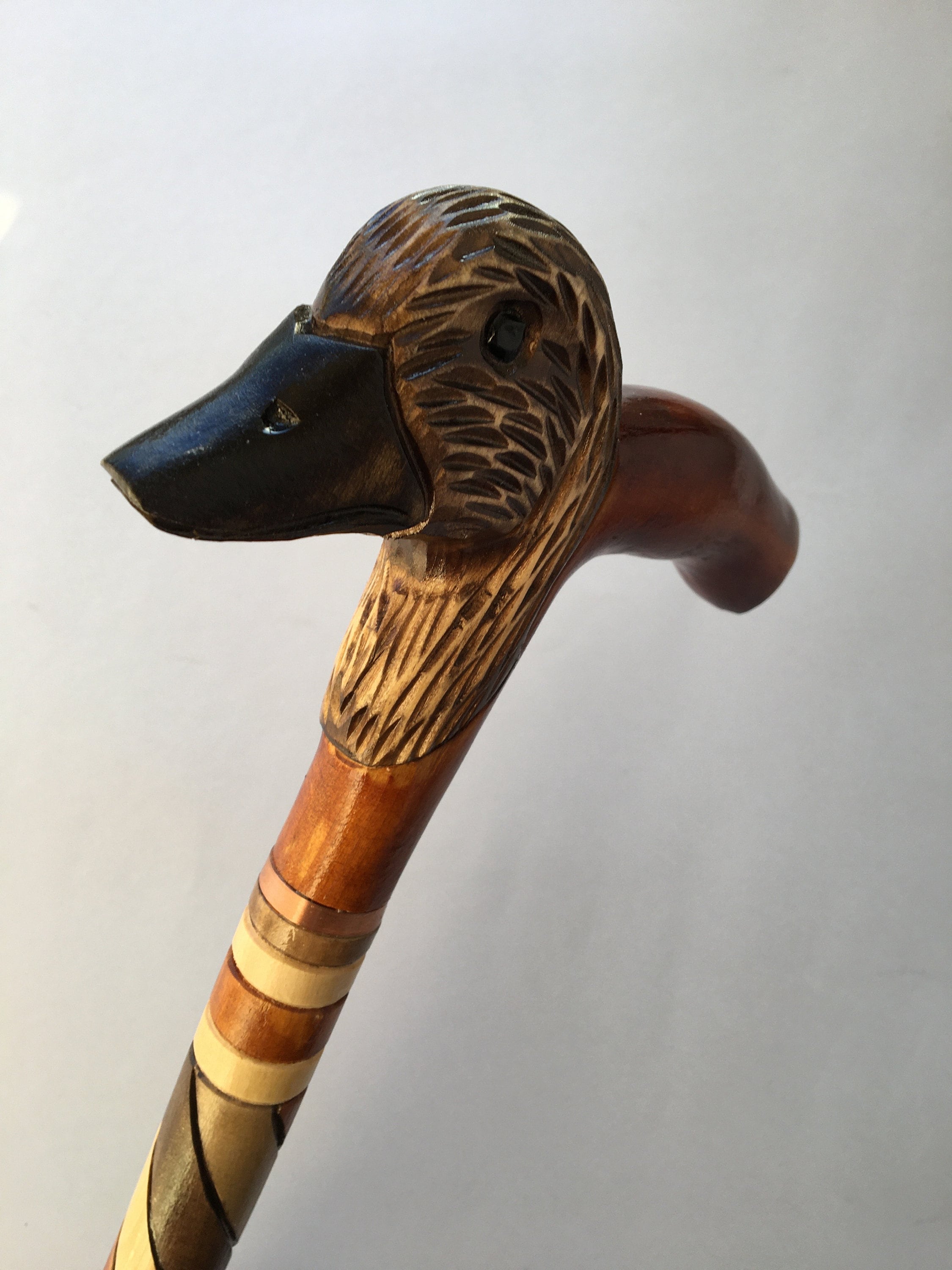 Wooden Carved Animal Duck Walking Cane Animal Head Cane Stick Etsy
