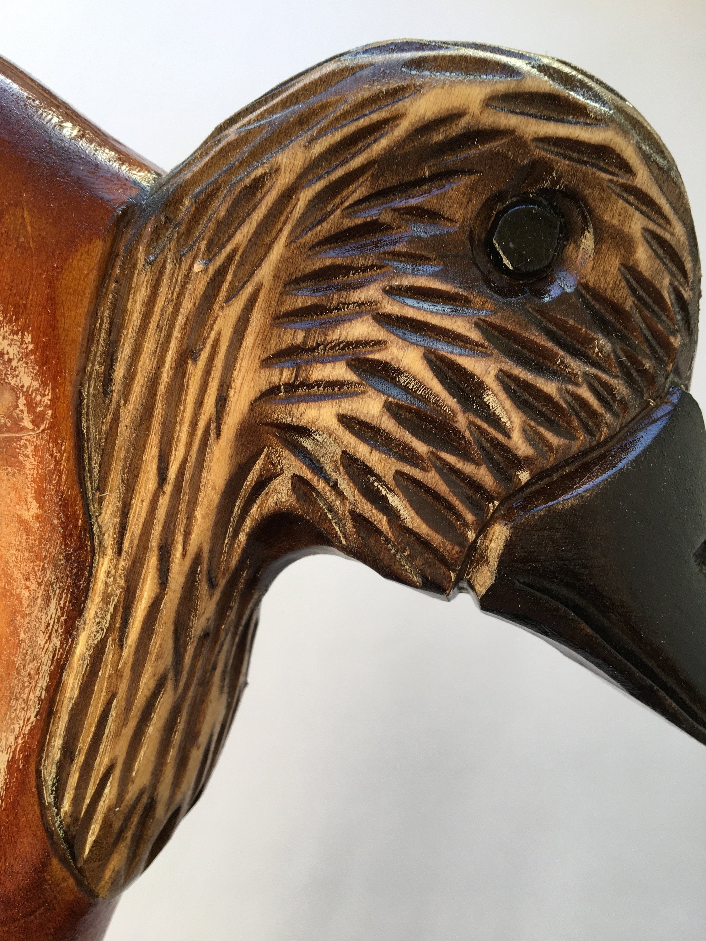 Wooden Carved Animal Duck Walking Cane Animal Head Cane Stick Etsy