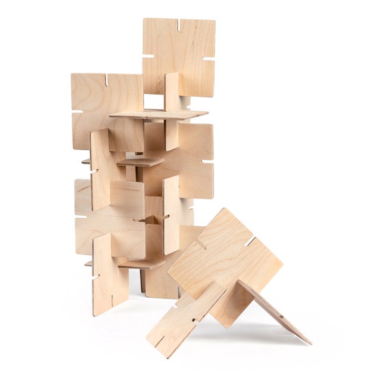 kids wooden building set