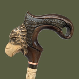 Ergonomic Handle Eagle Walking Cane for Men, Fancy walking stick Unique Style Shaft