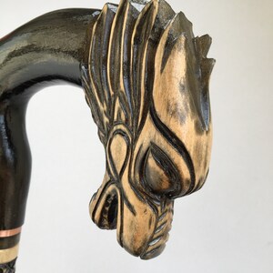 Animal head handle walking cane