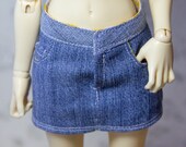 Denim skirt for minifee and slim msd bjd, BJD 1 4