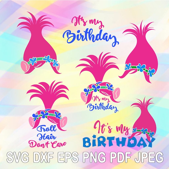 Download SVG Princess Poppy Trolls Layered Print and Cut Files ...