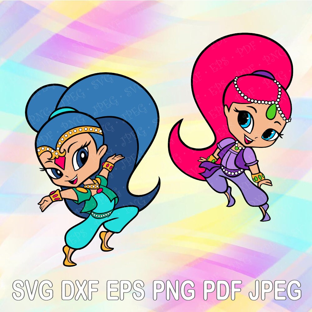 Download SVG DXF PNG Shimmer and Shine Layered Cut Files Cricut ...