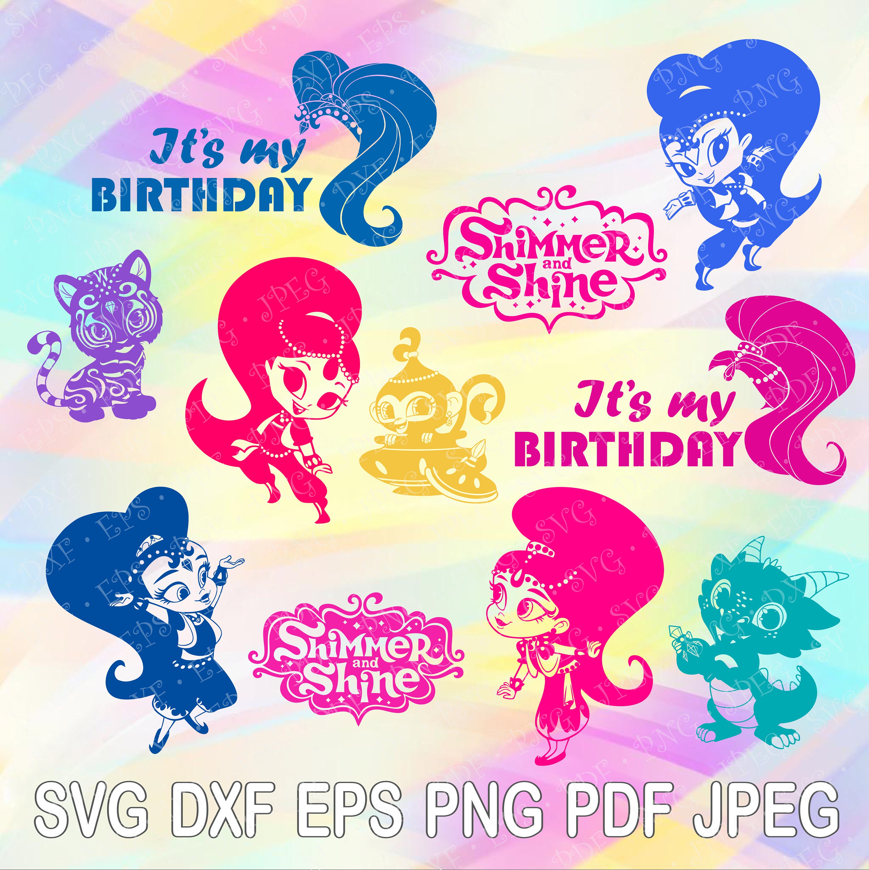 Download Shimmer Shine SVG PNG Files Cricut Designs Silhouette ...