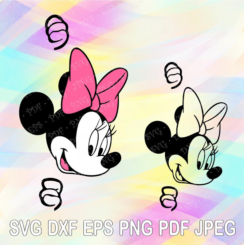 Download Disney Minnie Mouse Head Layered Vinyl Decal Pink Bow Film Tv Spielzeug