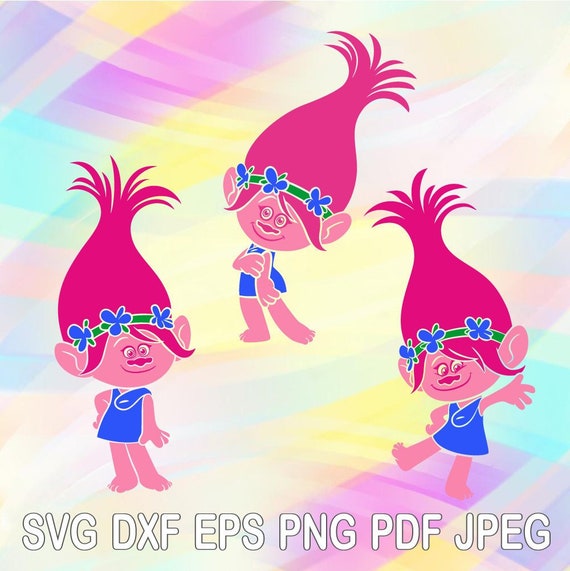 Download SVG Princess Poppy Trolls Layered Cut Files Cricut Designs ...