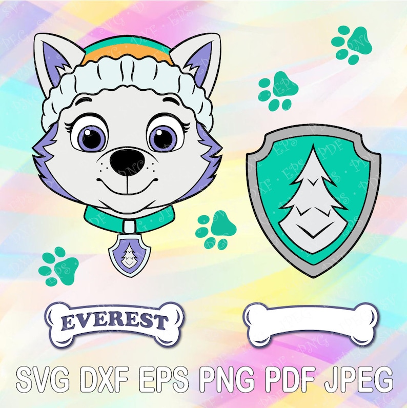 everest paw patrol svg everest paw patrol svg