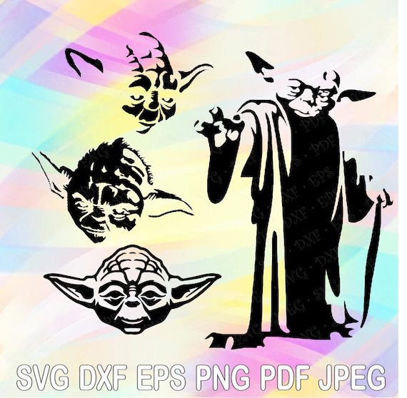 SVG DXF Star Wars Master Yoda Cut Files Cricut Designs | Etsy