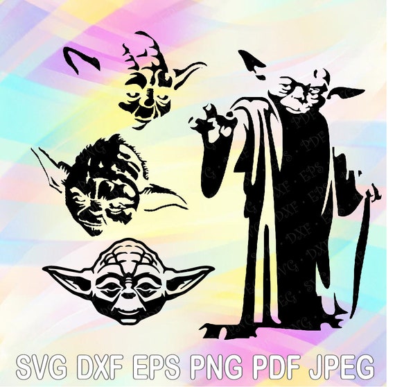 Download SVG DXF Star Wars Master Yoda Cut Files Cricut Designs | Etsy