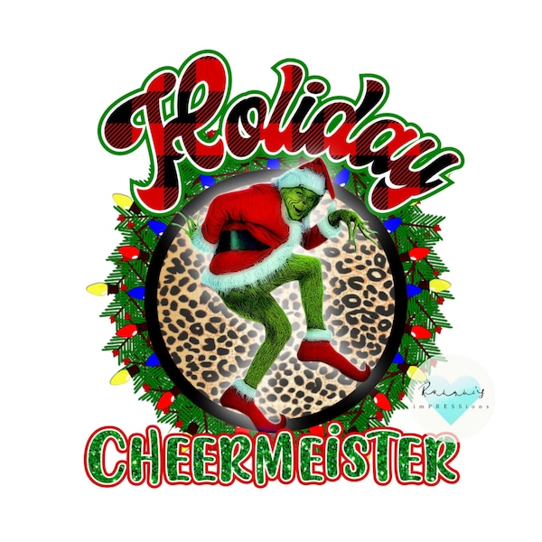 Holiday Cheermeister | SUBLIMATION TRANSFER SHEET | Ready To Press Transfer | Sublimation Ready To Press | Christmas Movie Favorites