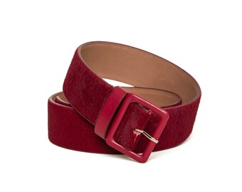 Cuir FLM Femmes Ceinture rouge, Ceinture de mode, Ceinture pour robes