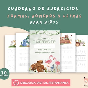Educational Printable Handwriting Practice for Kids in Spanish | Traceable Letters and Words PDF | Preschool Home-school Worksheets