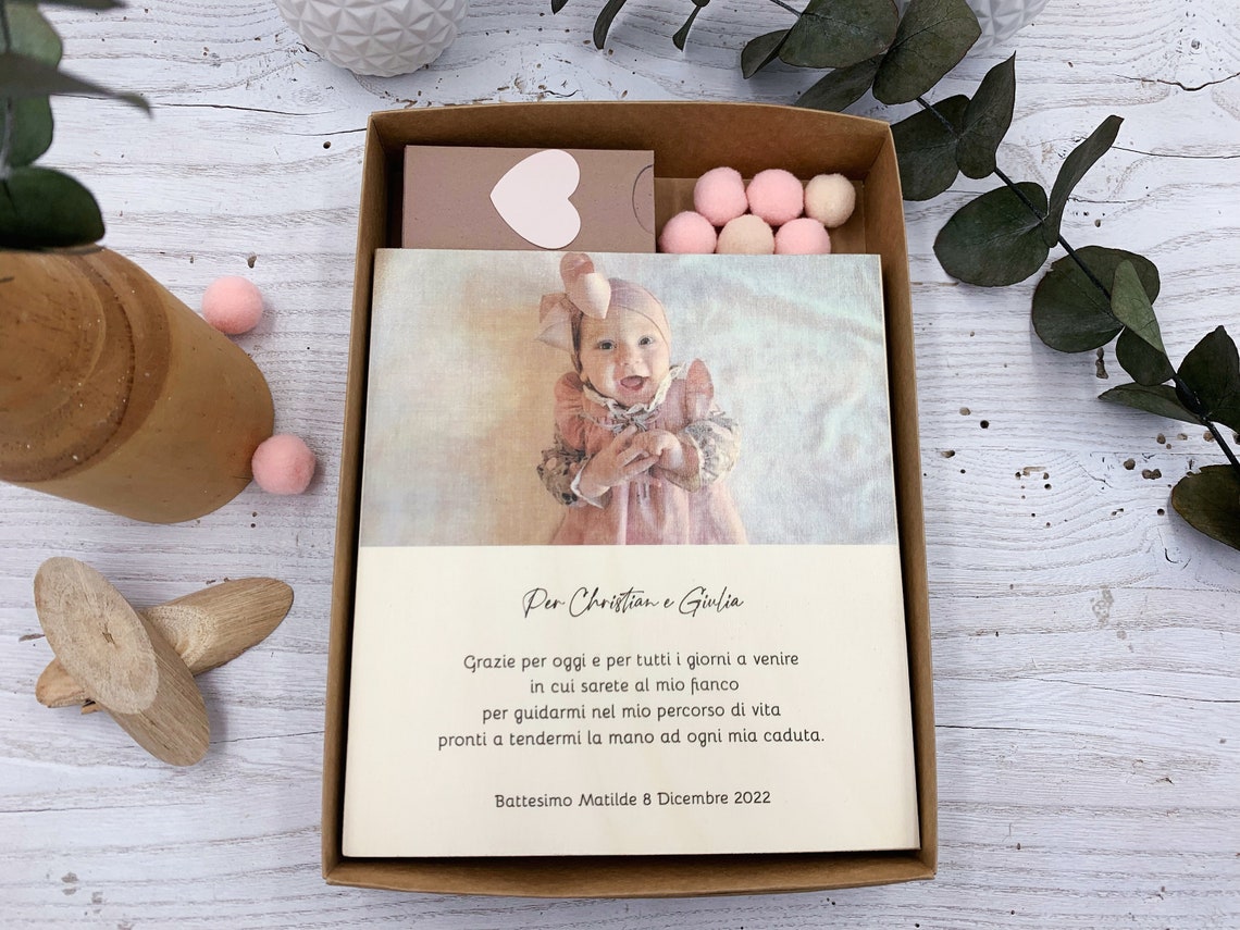 Bomboniera battesimo per padrino madrina regalo battesimo - Etsy Italia