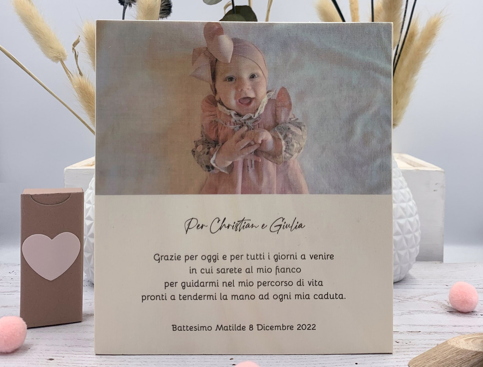 Bomboniera battesimo per padrino madrina regalo battesimo - Etsy Italia