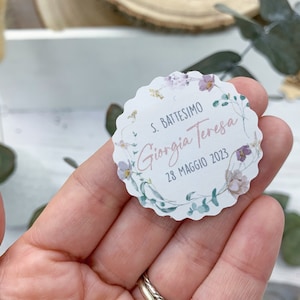 Bigliettini e Tag per bomboniere fiori