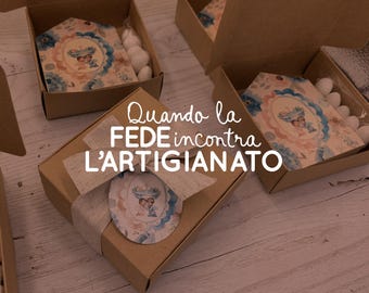 Bomboniere sacre per battesimo originali e moderne: mini casette in legno portafoto